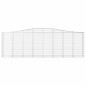 vidaXL Cestas de gaviones 15 uds forma de arco hierro 400x50x120/140cm vidaXL Cestas de gaviones 15 uds forma de arco hierro 400x50x120/140cm