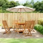 vidaXL Juego de comedor de jardín 5 piezas madera maciza de acacia vidaXL Juego de comedor de jardín 5 piezas madera maciza de acacia