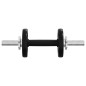 vidaXL Juego de barras y mancuernas con discos 90 kg hierro fundido vidaXL Juego de barras y mancuernas con discos 90 kg hierro fundido