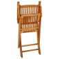 vidaXL Juego de comedor de jardín 5 piezas madera maciza de acacia vidaXL Juego de comedor de jardín 5 piezas madera maciza de acacia