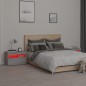 vidaXL Mesitas de noche con luces LED 2 uds gris sonoma 60x35x40 cm vidaXL Mesitas de noche con luces LED 2 uds gris sonoma 60x35x40 cm