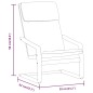 vidaXL Sillón de relax con taburete tela marrón oscuro vidaXL Sillón de relax con taburete tela marrón oscuro