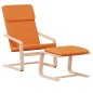vidaXL Sillón de relax con taburete tela amarillo oscuro vidaXL Sillón de relax con taburete tela amarillo oscuro