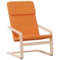 vidaXL Sillón de relax con taburete tela amarillo oscuro vidaXL Sillón de relax con taburete tela amarillo oscuro