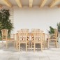 vidaXL Juego de comedor de jardín 7 piezas madera maciza de teca vidaXL Juego de comedor de jardín 7 piezas madera maciza de teca