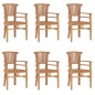 vidaXL Juego de comedor de jardín 7 piezas madera maciza de teca vidaXL Juego de comedor de jardín 7 piezas madera maciza de teca