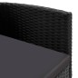 vidaXL Juego de comedor de jardín 5 pzas ratán sintético y acero negro vidaXL Juego de comedor de jardín 5 pzas ratán sintético y acero negro