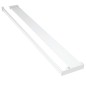 vidaXL Mampara ducha con estante vidrio ESG aluminio cromado 90x195 cm