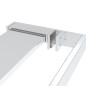 vidaXL Mampara ducha con estante vidrio ESG aluminio cromado 90x195 cm