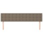 vidaXL Cabeceros 2 unidades tela gris taupe 80x5x78/88 cm vidaXL Cabeceros 2 unidades tela gris taupe 80x5x78/88 cm