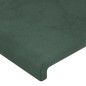 vidaXL Cabeceros 2 unidades de terciopelo verde oscuro 90x5x78/88 cm vidaXL Cabeceros 2 unidades de terciopelo verde oscuro 90x5x78/88 cm