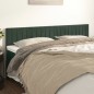 vidaXL Cabeceros 2 unidades de terciopelo verde oscuro 90x5x78/88 cm vidaXL Cabeceros 2 unidades de terciopelo verde oscuro 90x5x78/88 cm