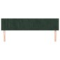 vidaXL Cabeceros 2 unidades de terciopelo verde oscuro 90x5x78/88 cm vidaXL Cabeceros 2 unidades de terciopelo verde oscuro 90x5x78/88 cm