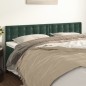 vidaXL Cabeceros 2 unidades de terciopelo verde oscuro 90x5x78/88 cm vidaXL Cabeceros 2 unidades de terciopelo verde oscuro 90x5x78/88 cm