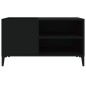 vidaXL Mueble para discos madera contrachapada negro 84,5x38x48 cm vidaXL Mueble para discos madera contrachapada negro 84,5x38x48 cm
