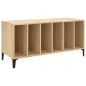 vidaXL Mueble discos madera contrachapada roble Sonoma 100x38x48 cm vidaXL Mueble discos madera contrachapada roble Sonoma 100x38x48 cm