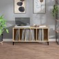 vidaXL Mueble discos madera contrachapada roble Sonoma 100x38x48 cm vidaXL Mueble discos madera contrachapada roble Sonoma 100x38x48 cm