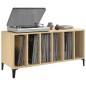 vidaXL Mueble discos madera contrachapada roble Sonoma 100x38x48 cm vidaXL Mueble discos madera contrachapada roble Sonoma 100x38x48 cm
