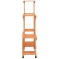 vidaXL Soporte de flores con ruedas madera maciza abeto 95x25x101 cm vidaXL Soporte de flores con ruedas madera maciza abeto 95x25x101 cm