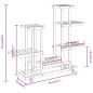 vidaXL Soporte de flores con ruedas madera maciza abeto 95x25x101 cm vidaXL Soporte de flores con ruedas madera maciza abeto 95x25x101 cm