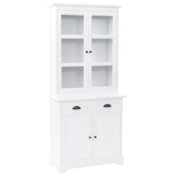 vidaXL Aparador galés con 4 puertas MDF y madera de pino 80x40x180 cm