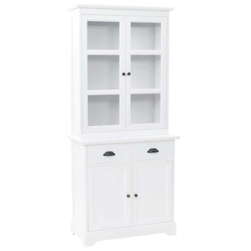 vidaXL Aparador galés con 4 puertas MDF y madera de pino 80x40x180 cm vidaXL Aparador galés con 4 puertas MDF y madera de pino 80x40x180 cm