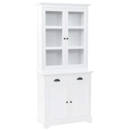 vidaXL Aparador galés con 4 puertas MDF y madera de pino 80x40x180 cm