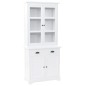 vidaXL Aparador galés con 4 puertas MDF y madera de pino 80x40x180 cm vidaXL Aparador galés con 4 puertas MDF y madera de pino 80x40x180 cm