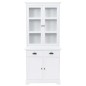 vidaXL Aparador galés con 4 puertas MDF y madera de pino 80x40x180 cm vidaXL Aparador galés con 4 puertas MDF y madera de pino 80x40x180 cm
