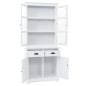 vidaXL Aparador galés con 4 puertas MDF y madera de pino 80x40x180 cm vidaXL Aparador galés con 4 puertas MDF y madera de pino 80x40x180 cm