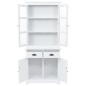vidaXL Aparador galés con 4 puertas MDF y madera de pino 80x40x180 cm vidaXL Aparador galés con 4 puertas MDF y madera de pino 80x40x180 cm