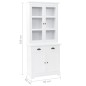 vidaXL Aparador galés con 4 puertas MDF y madera de pino 80x40x180 cm vidaXL Aparador galés con 4 puertas MDF y madera de pino 80x40x180 cm
