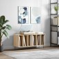 vidaXL Mueble discos madera contrachapada roble Sonoma 100x38x48 cm vidaXL Mueble discos madera contrachapada roble Sonoma 100x38x48 cm