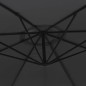 vidaXL Sombrilla voladiza con poste de aluminio negro 350 cm vidaXL Sombrilla voladiza con poste de aluminio negro 350 cm