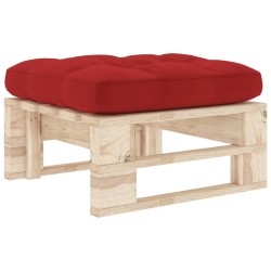 vidaXL Otomana de jardín de palets madera de pino impregnada