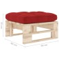 vidaXL Otomana de jardín de palets madera de pino impregnada vidaXL Otomana de jardín de palets madera de pino impregnada