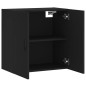 vidaXL Armario de pared madera de ingeniería negro 60x31x60 cm vidaXL Armario de pared madera de ingeniería negro 60x31x60 cm