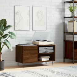 vidaXL Mueble de discos madera de ingeniería marrón roble 85x38x48 cm