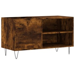 vidaXL Mueble de discos madera de ingeniería roble ahumado 85x38x48 cm