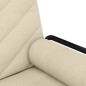 vidaXL Sofá cama con reposabrazos tela color crema vidaXL Sofá cama con reposabrazos tela color crema