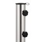 vidaXL Base de sombrilla de granito cuadrada negro 30 kg 