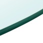 vidaXL Tablero de mesa de cristal templado redondo 400 mm