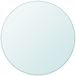 vidaXL Tablero de mesa cristal templado redondo 600 mm 