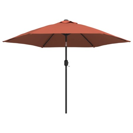 vidaXL Sombrilla de jardín palo de metal terracota 300 cm