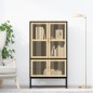 vidaXL Aparador alto madera contrachapada negro 70x35x125 cm vidaXL Aparador alto madera contrachapada negro 70x35x125 cm