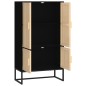 vidaXL Aparador alto madera contrachapada negro 70x35x125 cm vidaXL Aparador alto madera contrachapada negro 70x35x125 cm