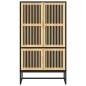 vidaXL Aparador alto madera contrachapada negro 70x35x125 cm vidaXL Aparador alto madera contrachapada negro 70x35x125 cm