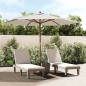 vidaXL Sombrilla de jardín con poste de madera color arena 299x240 cm vidaXL Sombrilla de jardín con poste de madera color arena 299x240 cm