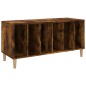 vidaXL Mueble discos madera contrachapada roble ahumado 100x38x48 cm vidaXL Mueble discos madera contrachapada roble ahumado 100x38x48 cm