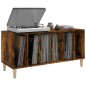 vidaXL Mueble discos madera contrachapada roble ahumado 100x38x48 cm vidaXL Mueble discos madera contrachapada roble ahumado 100x38x48 cm